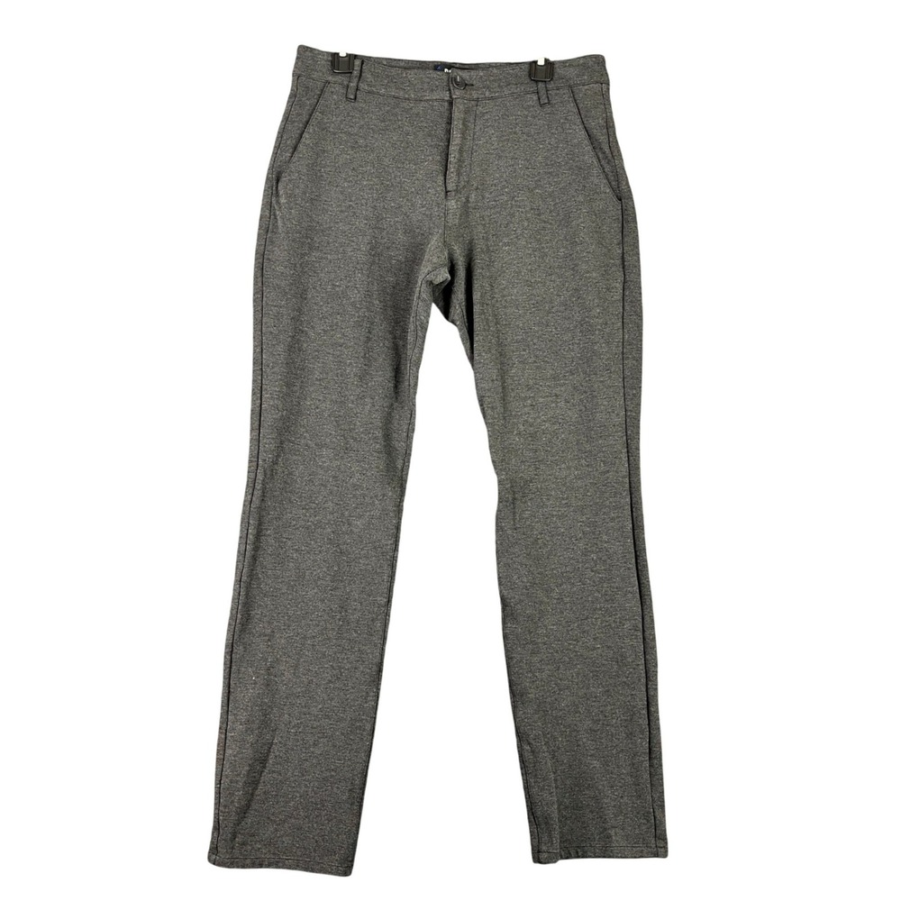 Paige Stafford Trousers Mens 32x29 Gray Stretch Knit Business Casual Pants